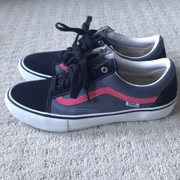 vans old skool pro sky captain pink